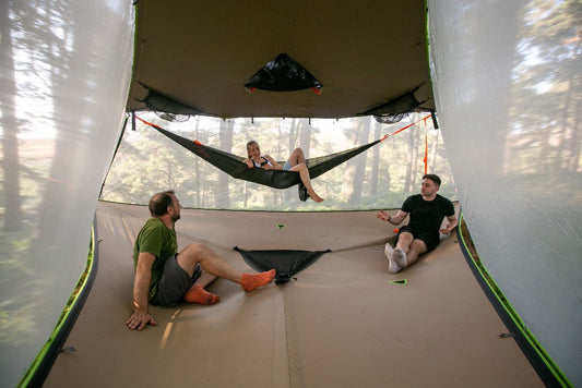 Inside a giant hammock (6793570680905)